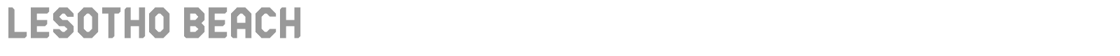 Lesotho Beach font preview
